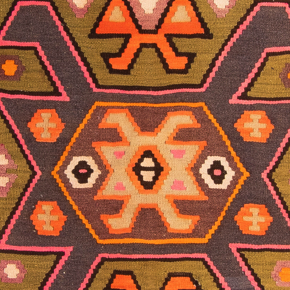 Runner Kelim Rug - Old - 305 x 145 cm - multicolored