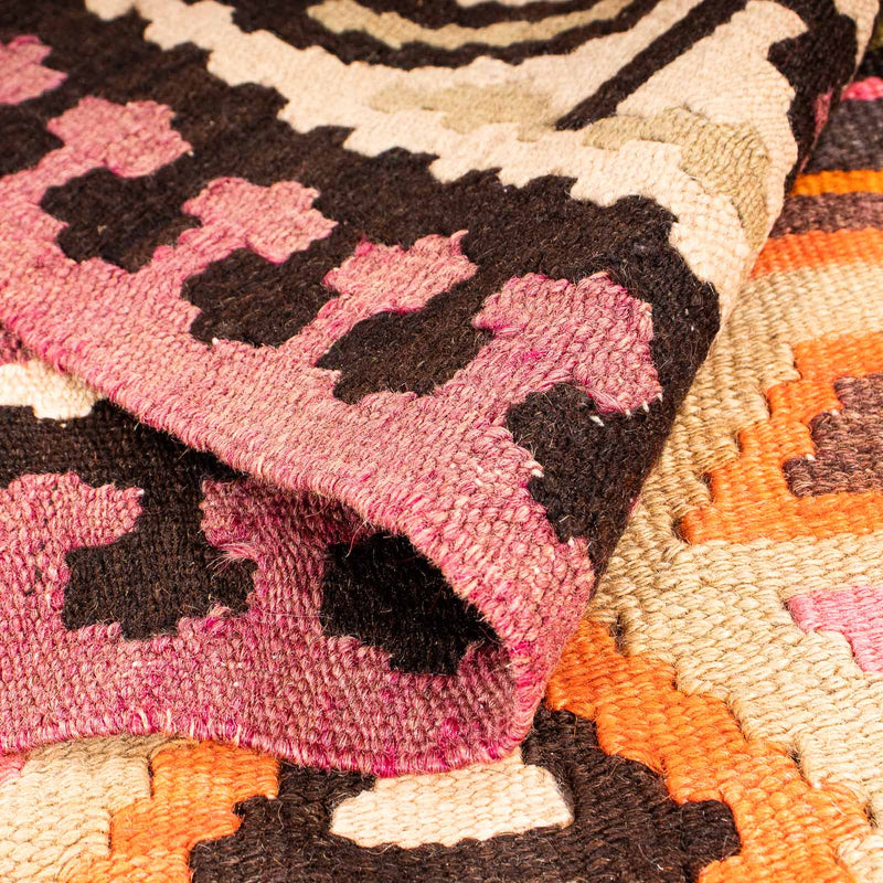 Runner Kelim Rug - Old - 305 x 145 cm - multicolored