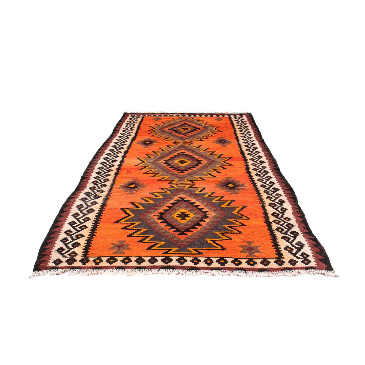Runner Kelim Rug - Old - 265 x 145 cm - multicolored
