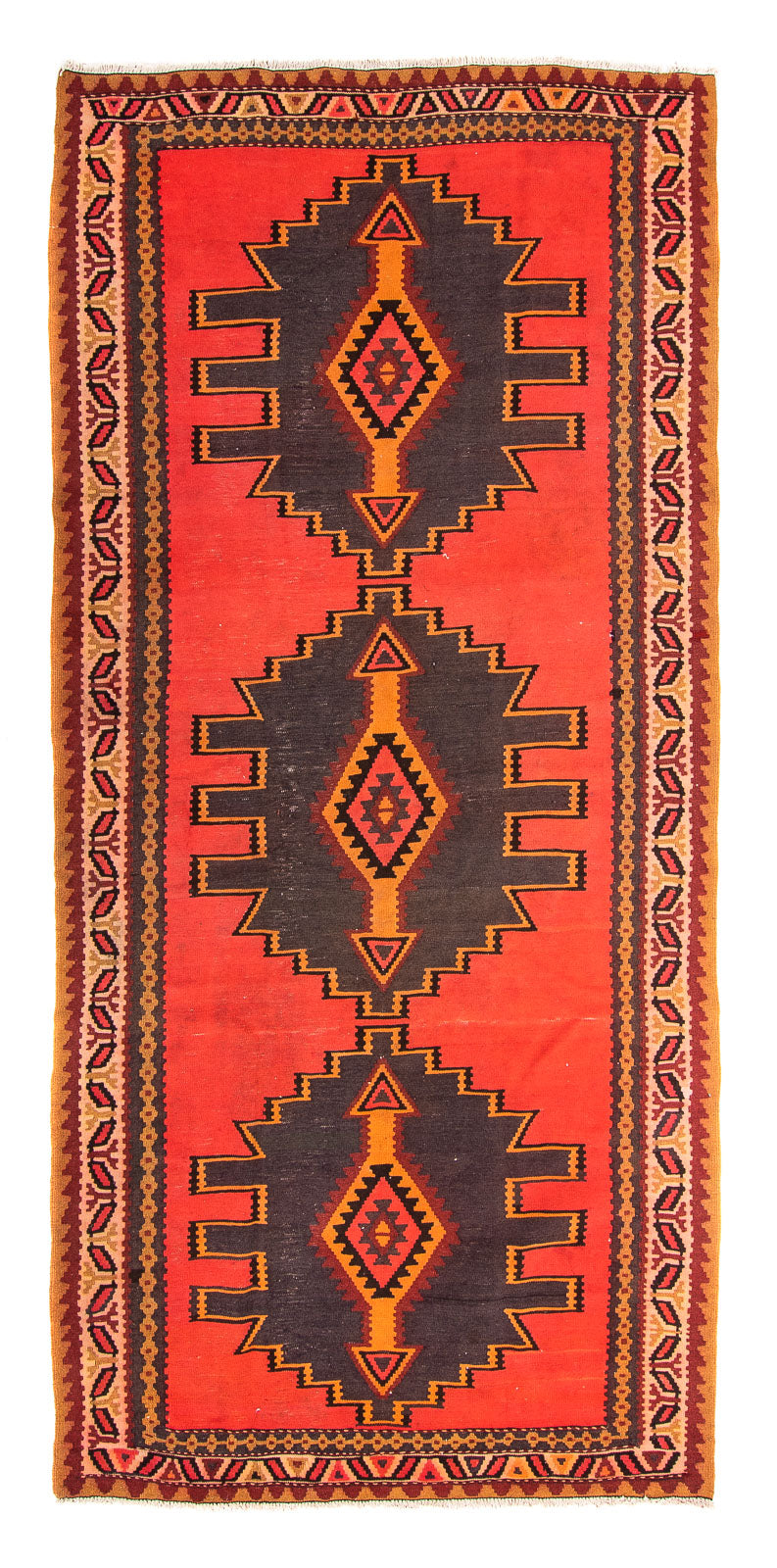 Runner Kelim Rug - Old - 290 x 150 cm - multicolored