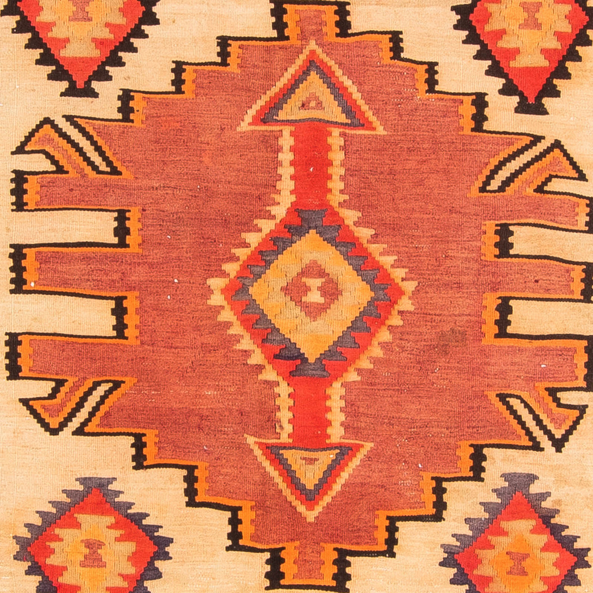 Runner Kelim Rug - Old - 300 x 150 cm - multicolored