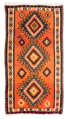 Kelim Rug - Old - 260 x 130 cm - multicolored