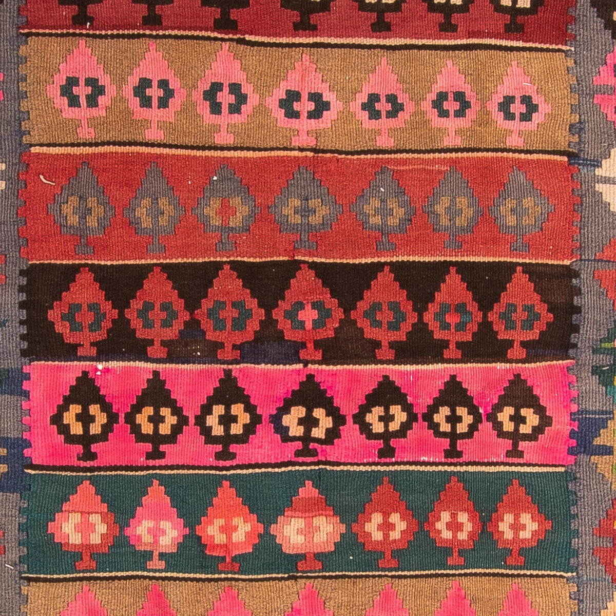 Runner Kelim Rug - Old - 350 x 140 cm - multicolored