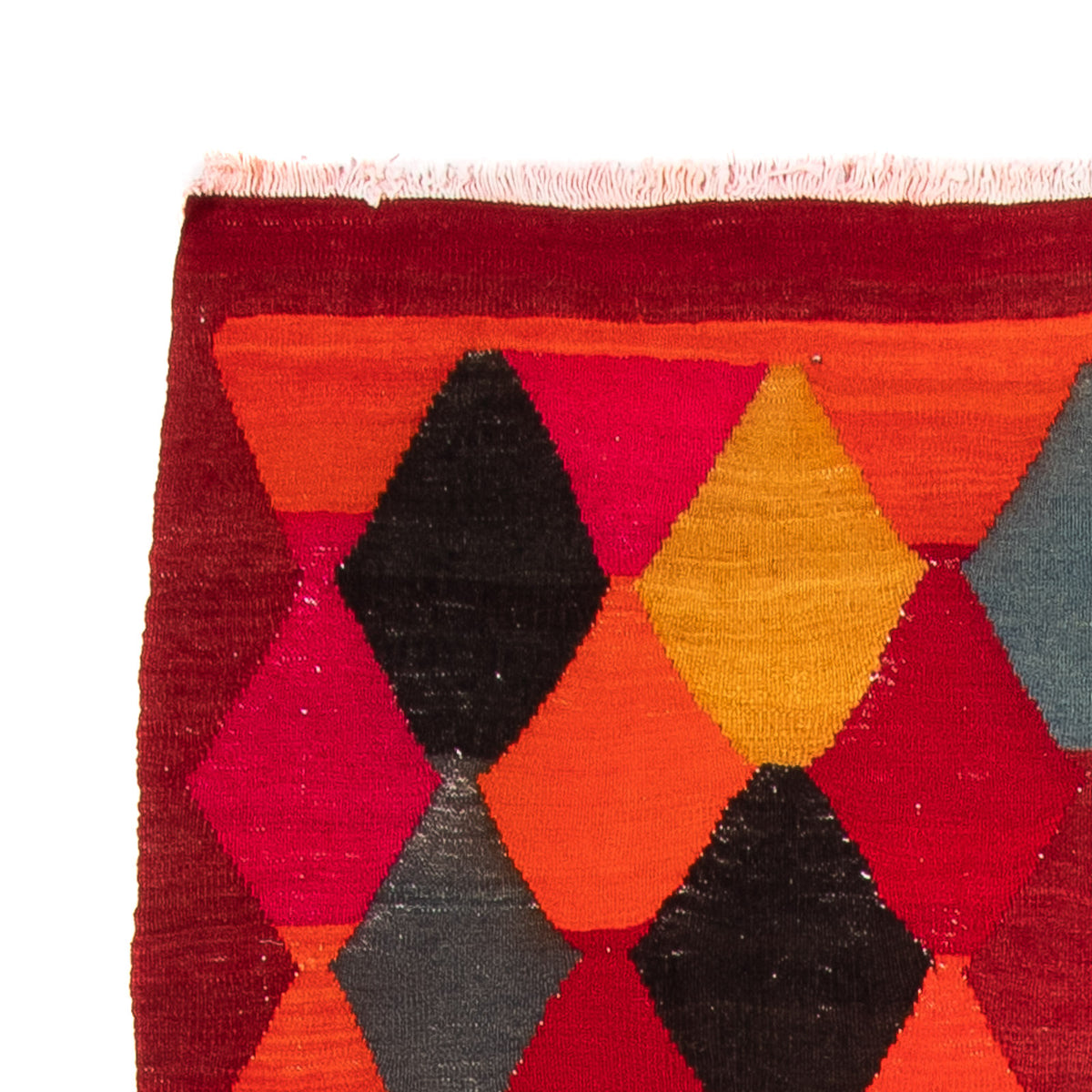 Runner Kelim Rug - Old - 320 x 145 cm - multicolored