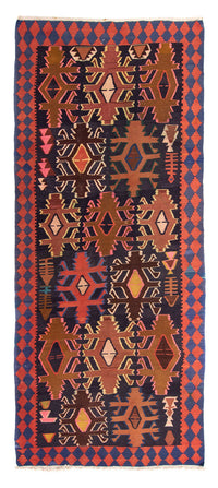 Runner Kelim Rug - Old - 300 x 135 cm - multicolored