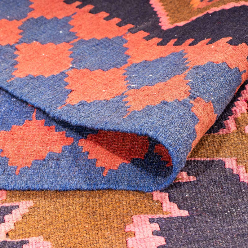 Runner Kelim Rug - Old - 300 x 135 cm - multicolored