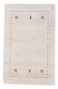 Gabbeh Rug - Softy - 90 x 60 cm - natural white