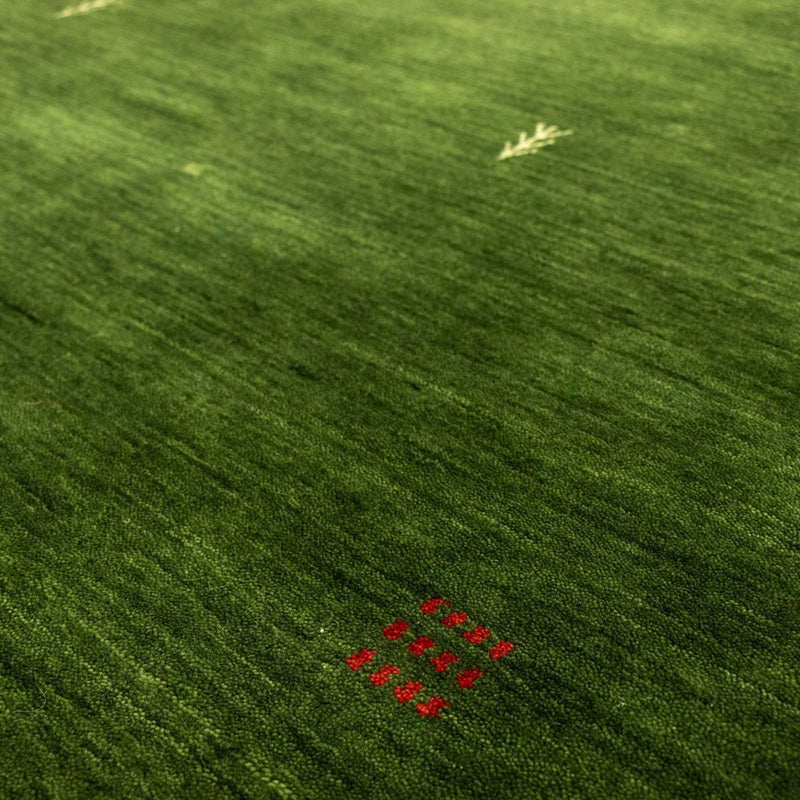 Gabbeh Rug - Softy - 196 x 145 cm - green