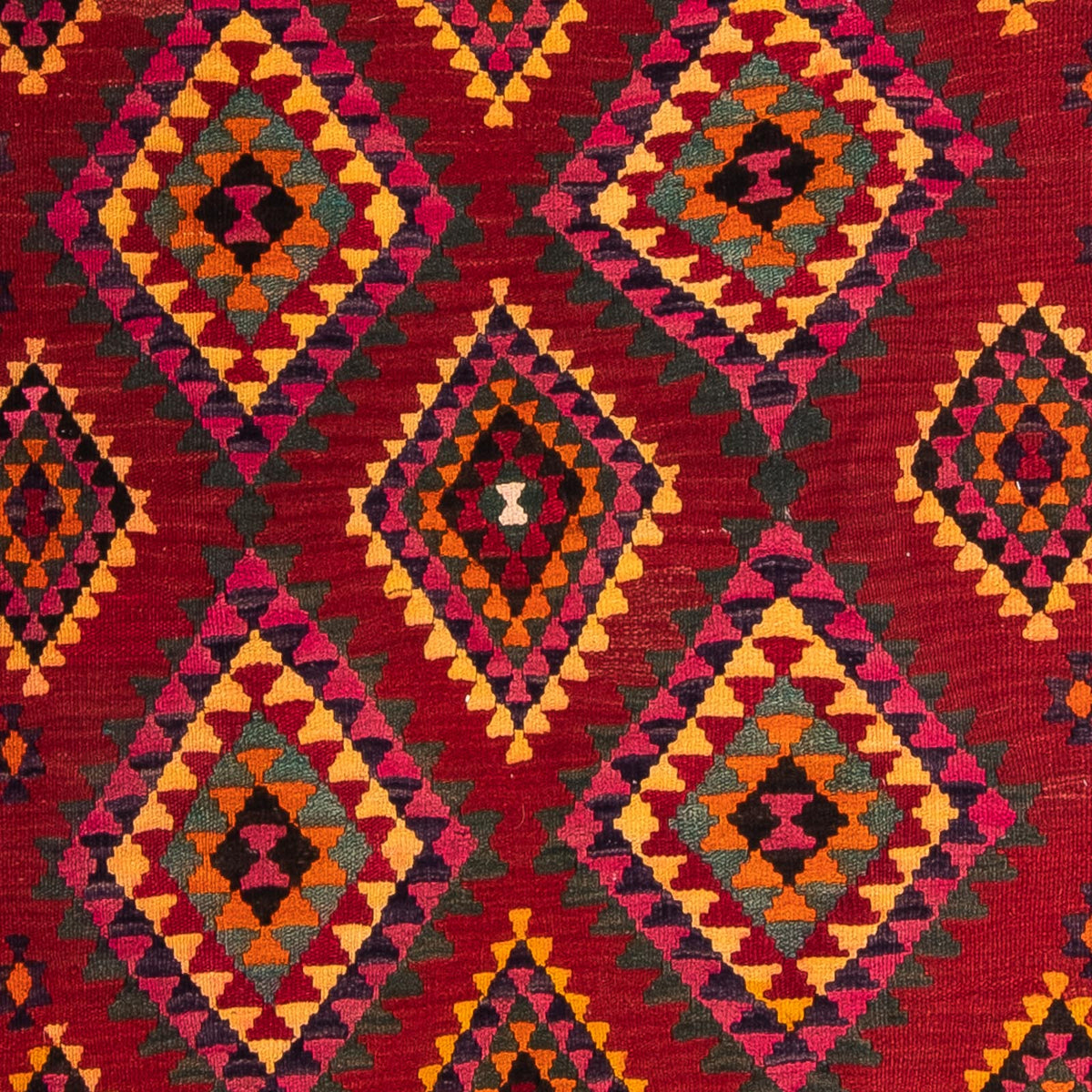 Runner Kelim Rug - Old - 390 x 147 cm - multicolored