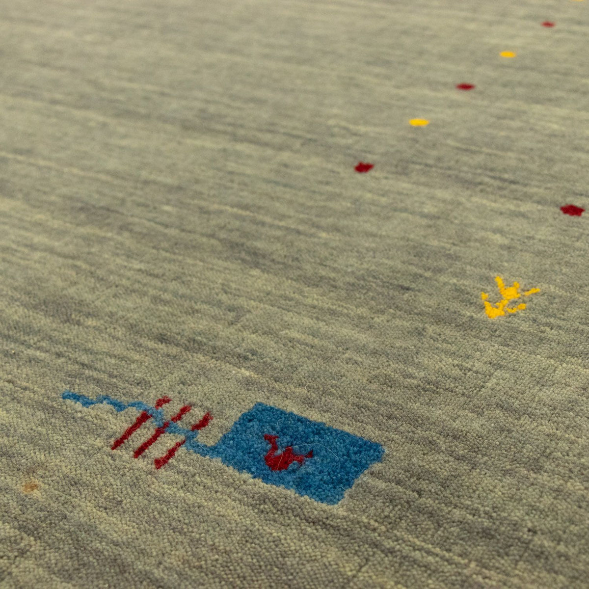 Gabbeh Rug - Softy - 201 x 141 cm - silver