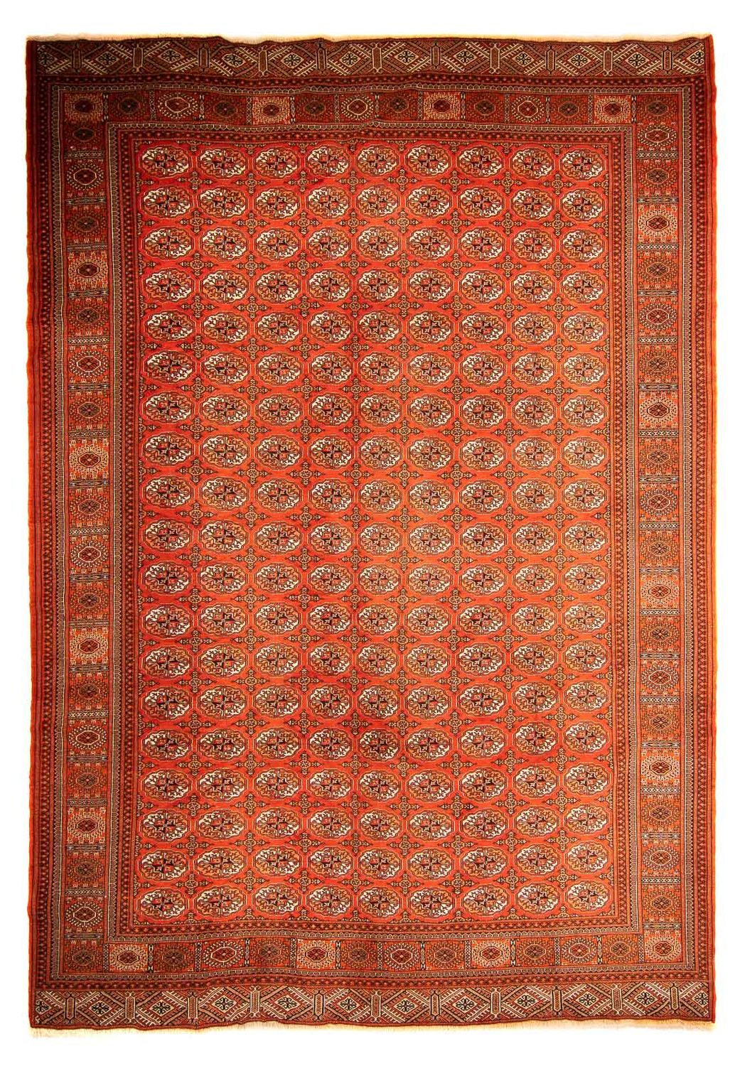 Turkaman Rug - 333 x 260 cm - dark red