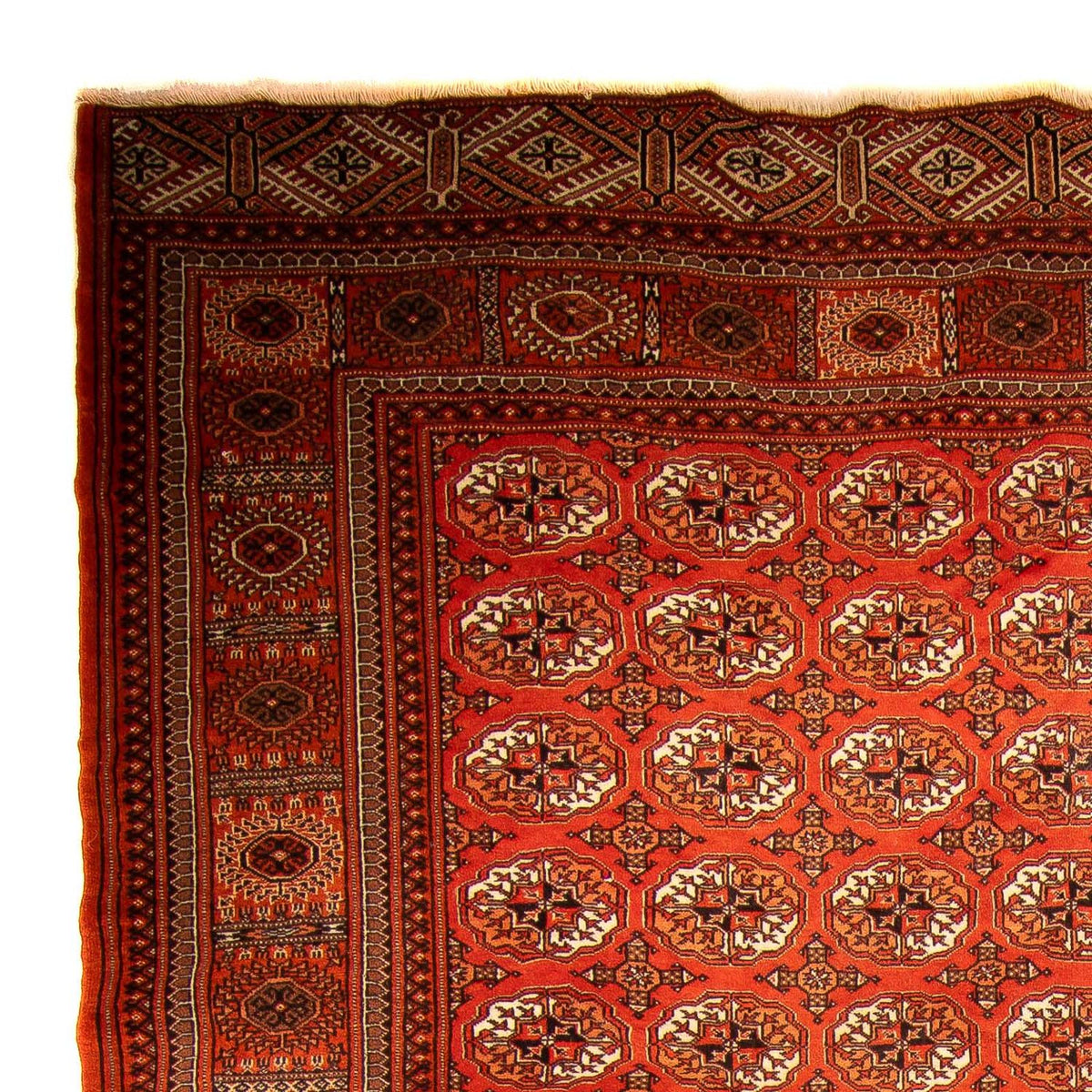 Turkaman Rug - 333 x 260 cm - dark red
