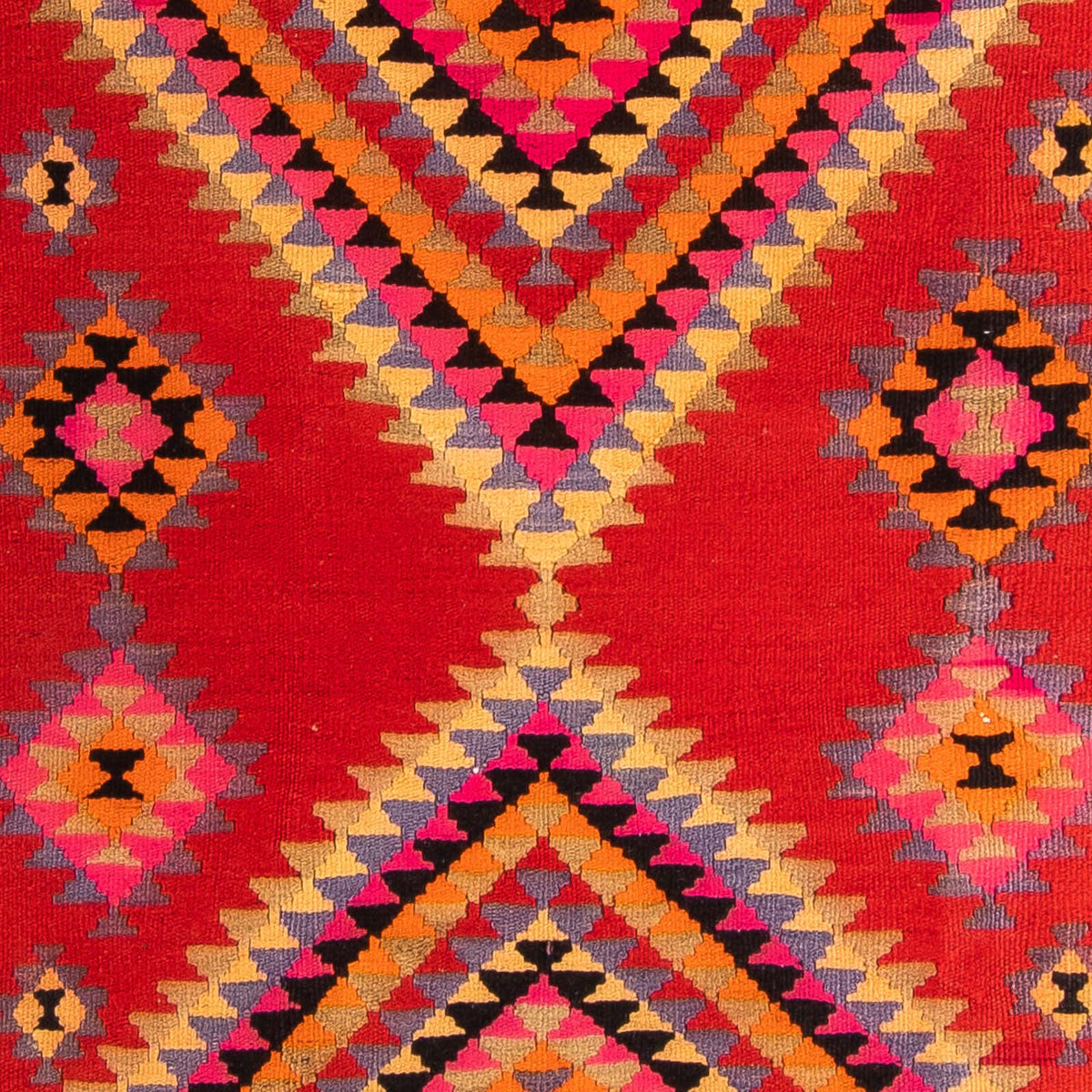 Runner Kelim Rug - Old - 400 x 155 cm - multicolored