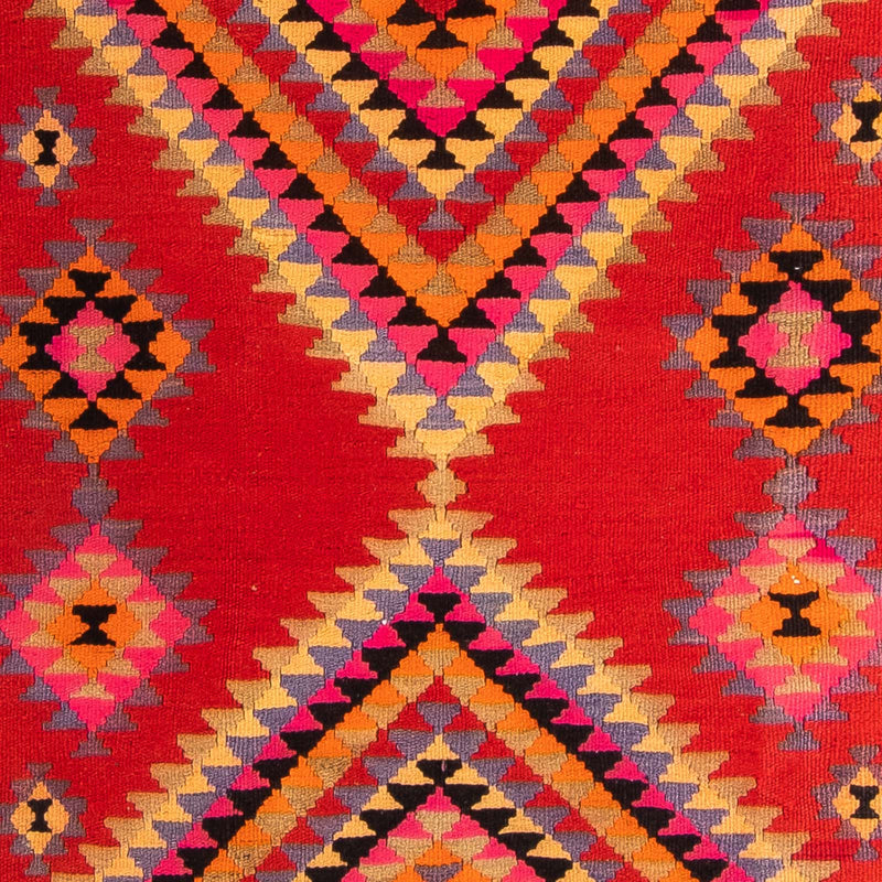 Runner Kelim Rug - Old - 400 x 155 cm - multicolored