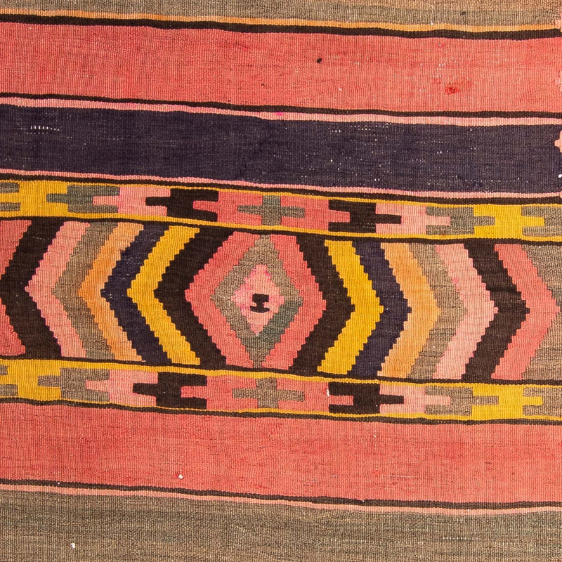 Runner Kelim Rug - Old - 300 x 125 cm - multicolored