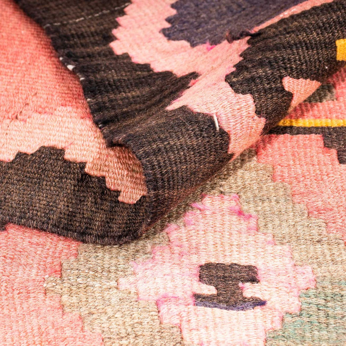 Runner Kelim Rug - Old - 300 x 125 cm - multicolored