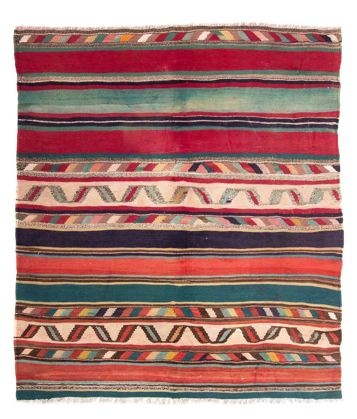 Kelim Rug - Old - 204 x 184 cm - multicolored