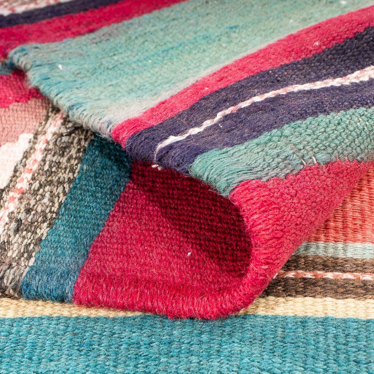 Kelim Rug - Old - 204 x 184 cm - multicolored