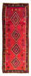 Runner Kelim Rug - Old - 390 x 155 cm - multicolored