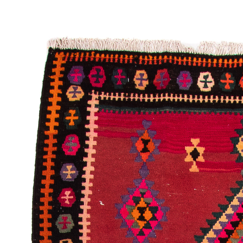 Runner Kelim Rug - Old - 390 x 155 cm - multicolored