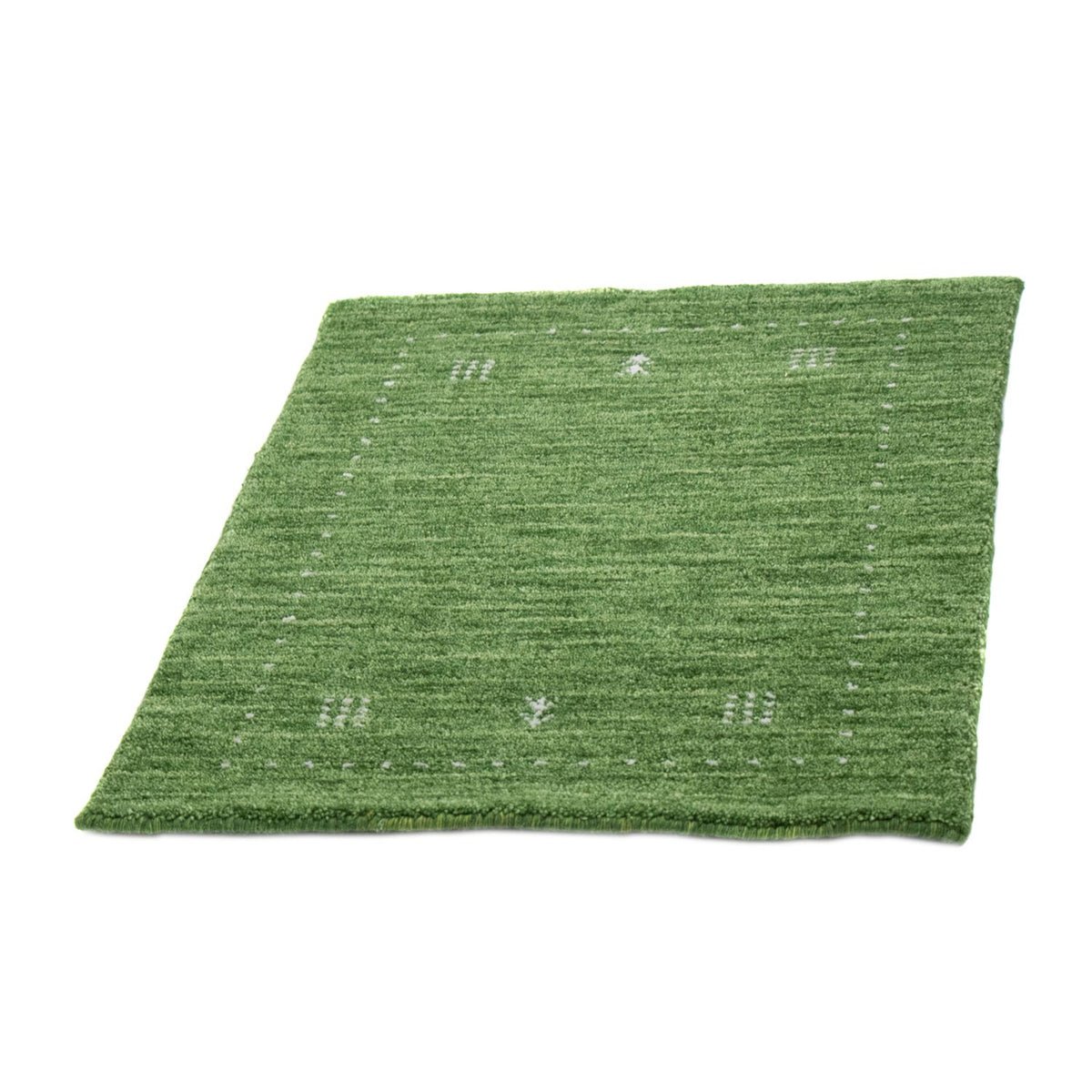 Gabbeh Rug - Softy - 88 x 62 cm - green