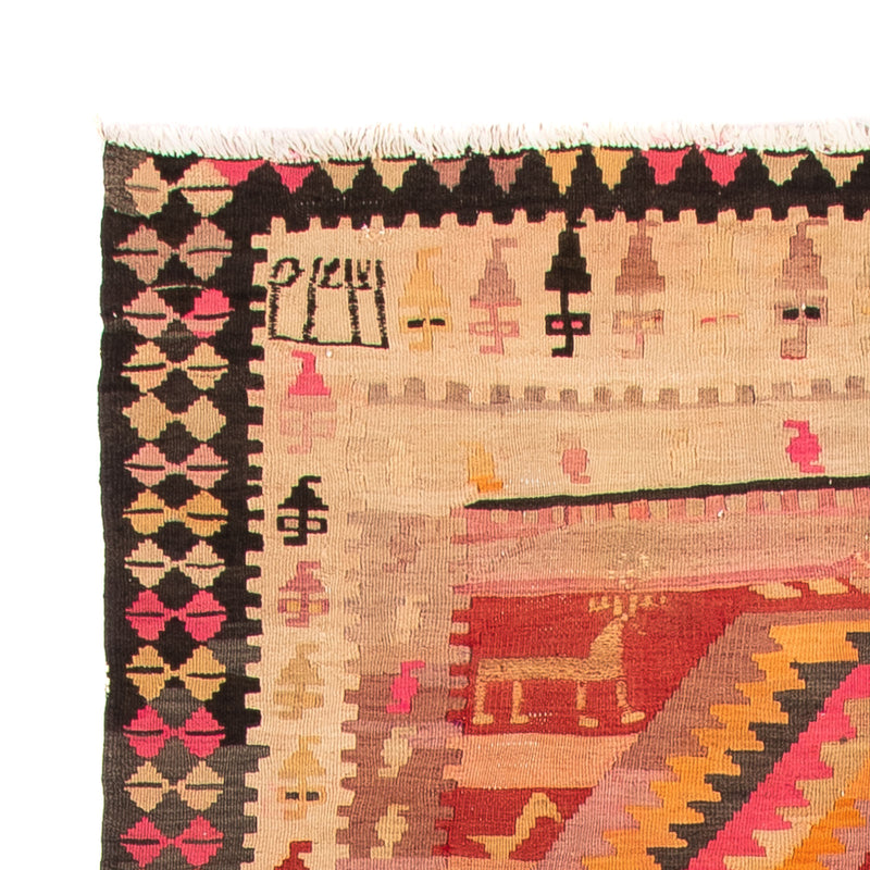 Runner Kelim Rug - Old - 275 x 150 cm - multicolored