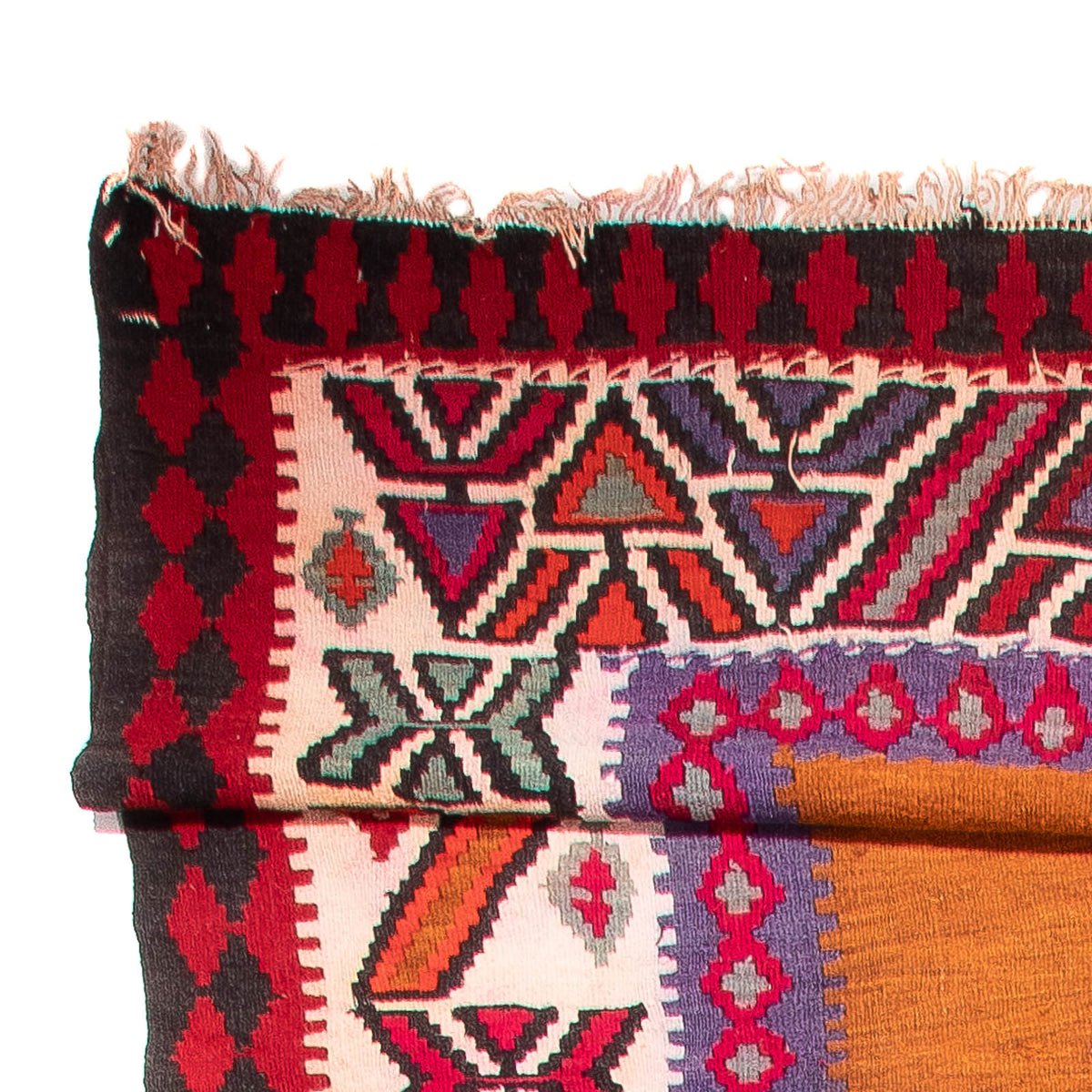 Runner Kelim Rug - Old - 520 x 185 cm - brown