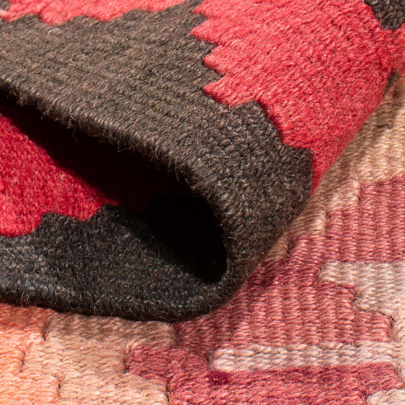 Runner Kelim Rug - Old - 435 x 200 cm - light red