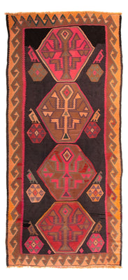Runner Kelim Rug - Old - 340 x 150 cm - multicolored