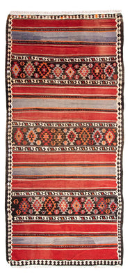 Runner Kelim Rug - Old - 310 x 140 cm - multicolored