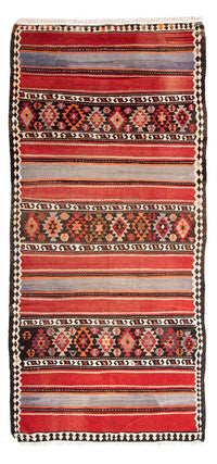 Runner Kelim Rug - Old - 310 x 140 cm - multicolored