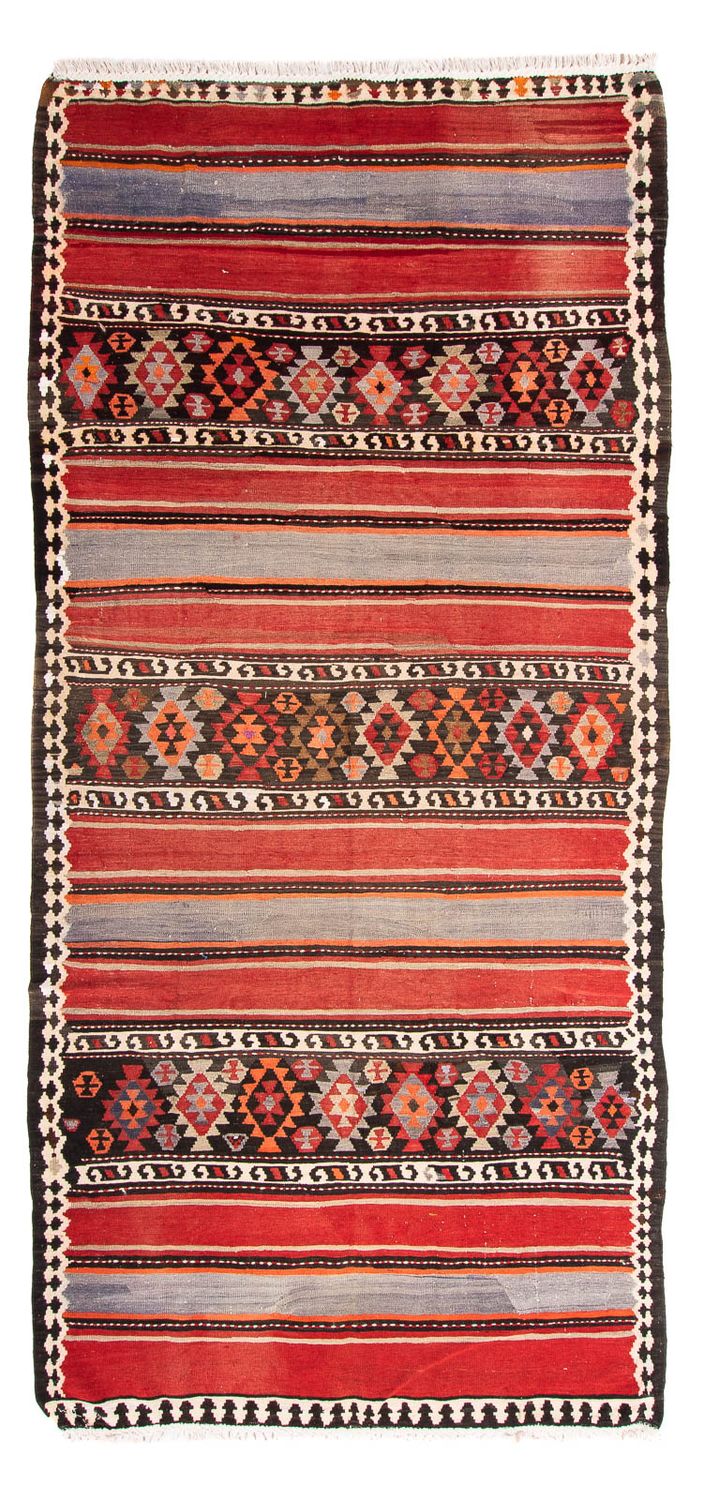Runner Kelim Rug - Old - 310 x 140 cm - multicolored