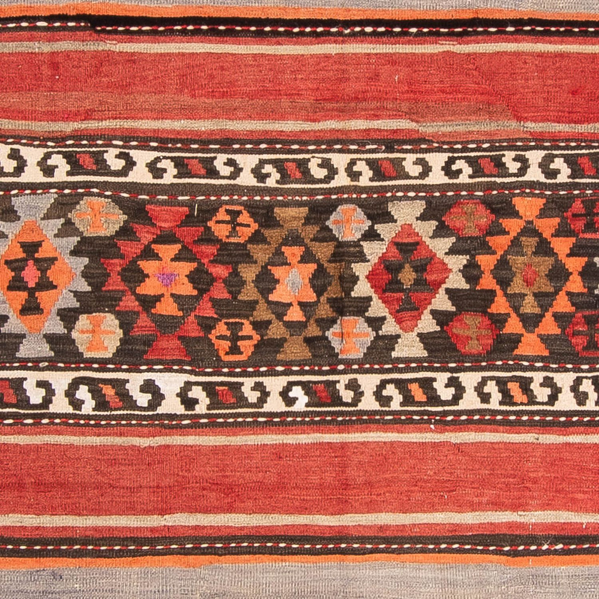Runner Kelim Rug - Old - 310 x 140 cm - multicolored