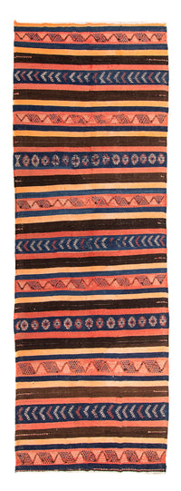Runner Kelim Rug - Old - 345 x 130 cm - multicolored