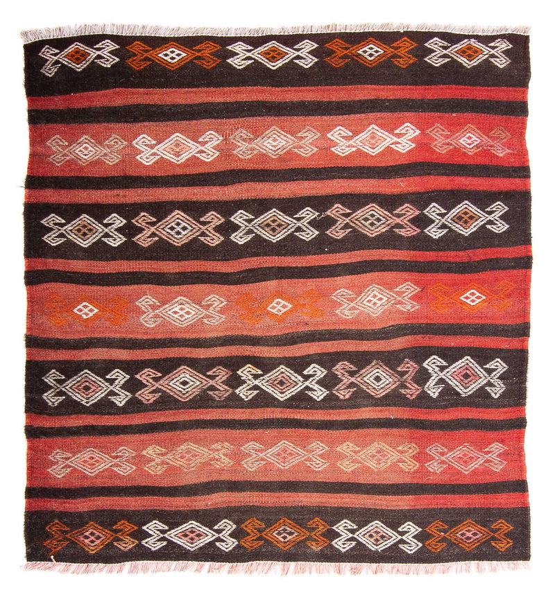 Kelim Rug - Old square  - 135 x 115 cm - multicolored