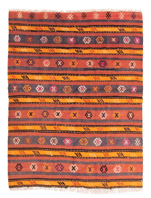 Kelim Rug - Old square  - 185 x 150 cm - multicolored