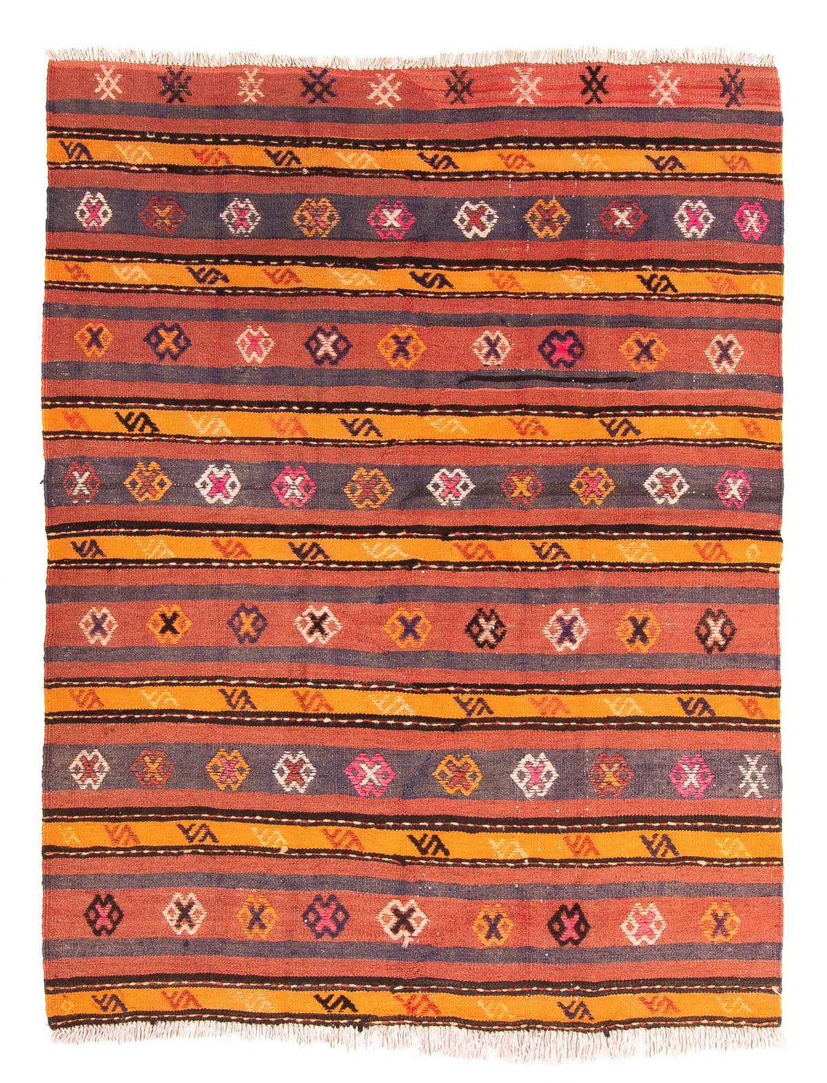 Kelim Rug - Old square  - 185 x 150 cm - multicolored