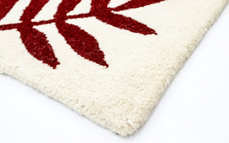 Wool Rug - 148 x 90 cm - beige