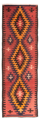 Runner Kelim Rug - Old - 390 x 130 cm - multicolored