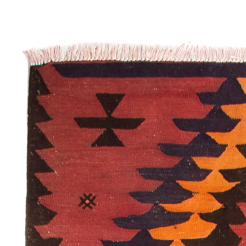 Runner Kelim Rug - Old - 390 x 130 cm - multicolored