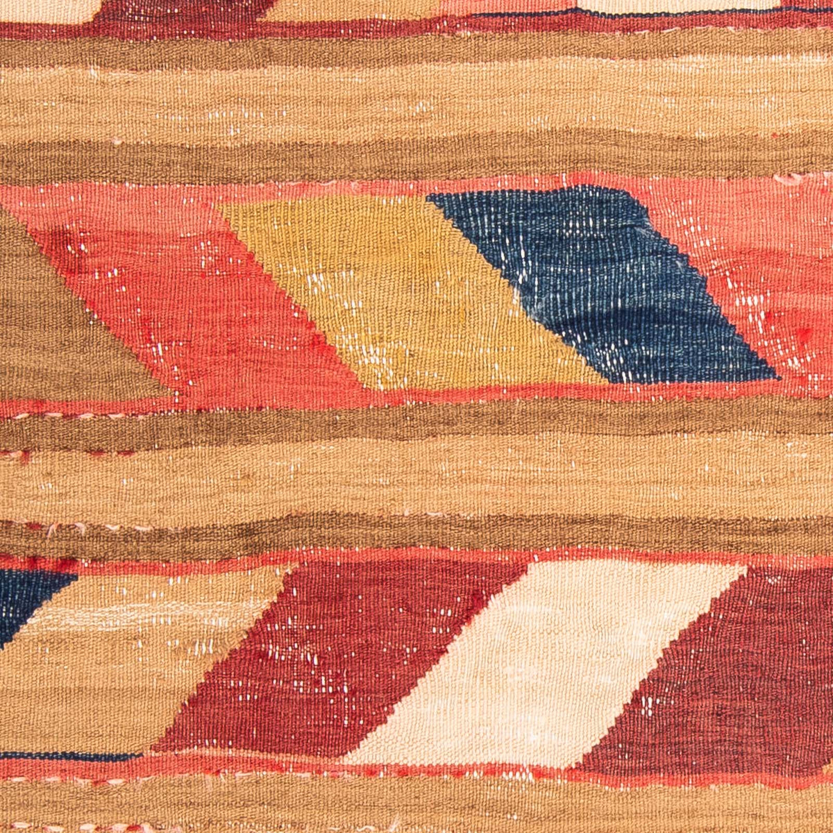 Kelim Rug - Old - 130 x 110 cm - multicolored