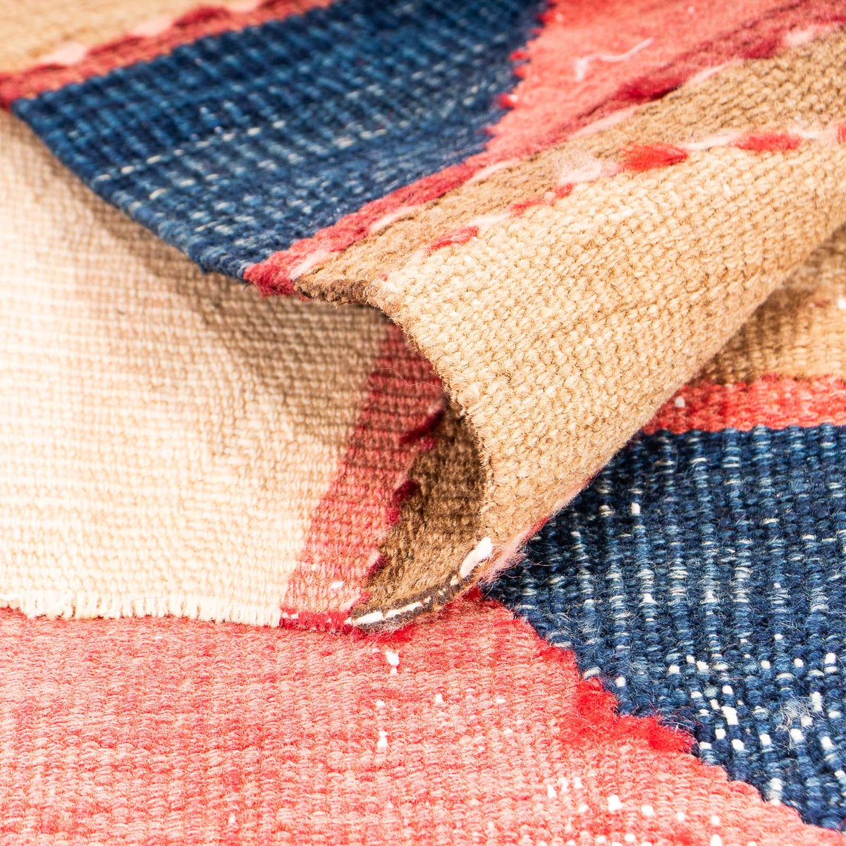 Kelim Rug - Old - 130 x 110 cm - multicolored