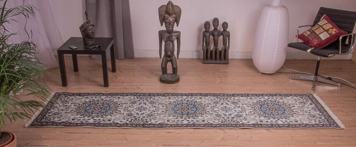 Runner Perser Rug - Nain - Royal - 295 x 81 cm - beige