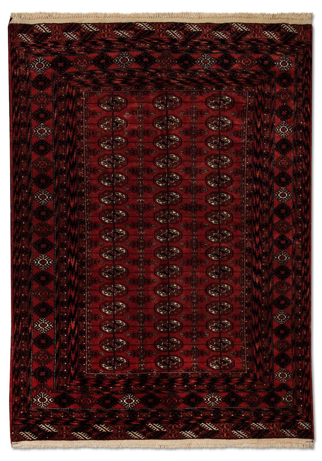 Afghan Rug - Bukhara - 164 x 120 cm - red