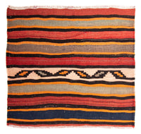 Kelim Rug - Old square  - 130 x 120 cm - multicolored