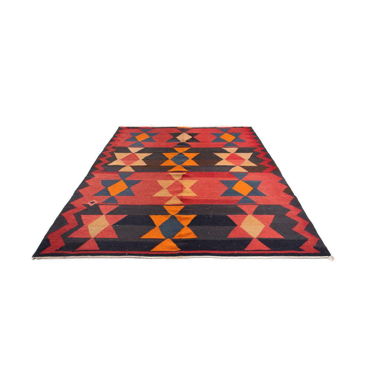 Runner Kelim Rug - Old - 295 x 120 cm - multicolored