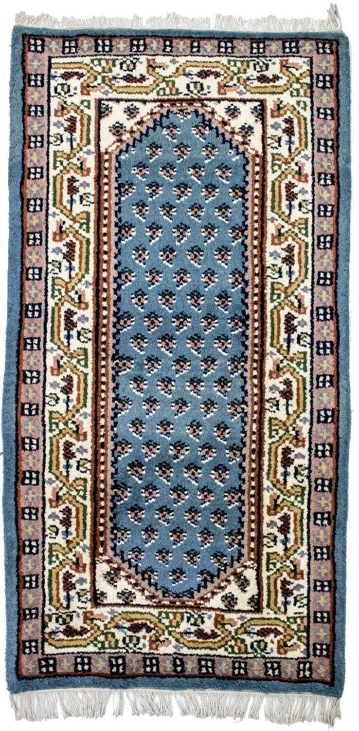 Oriental Rug - 160 x 90 cm - light blue
