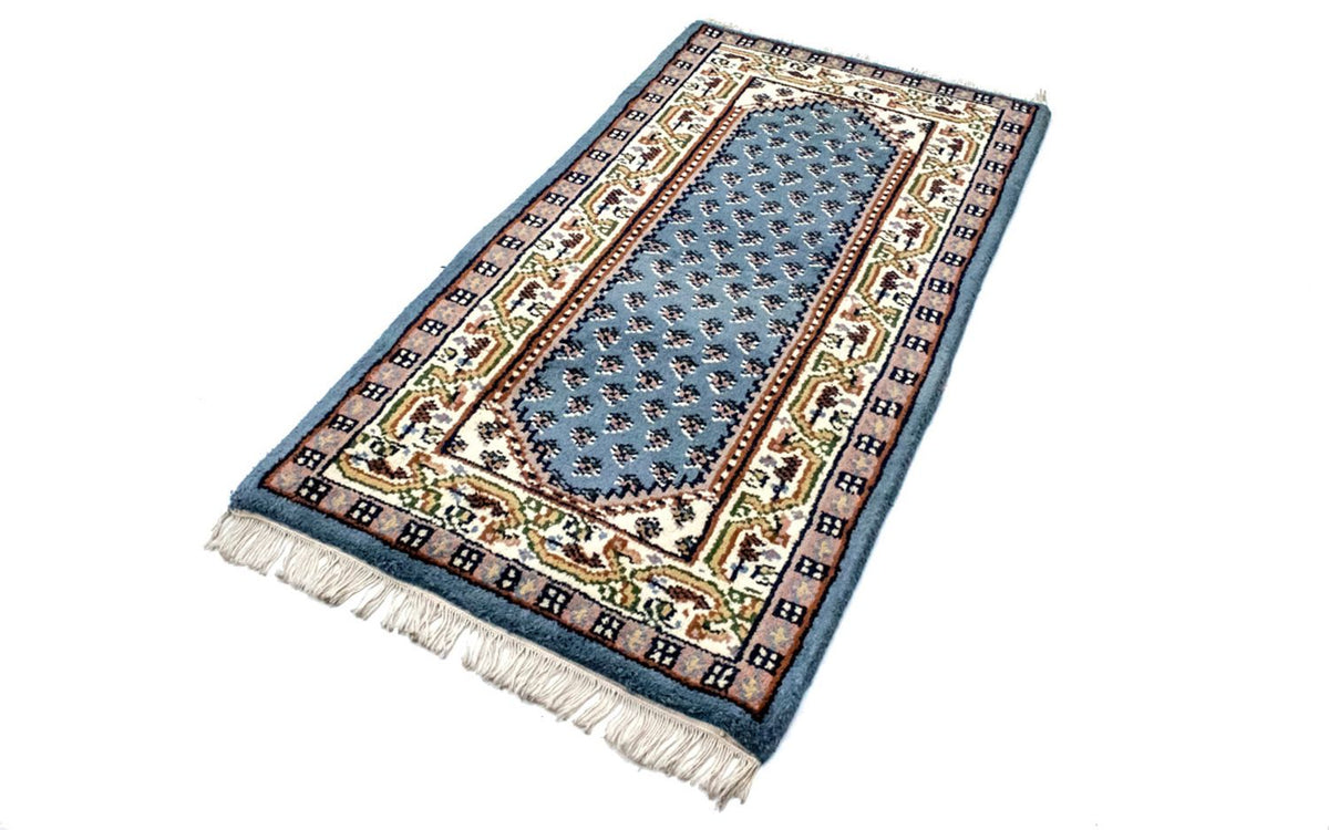 Oriental Rug - 160 x 90 cm - light blue