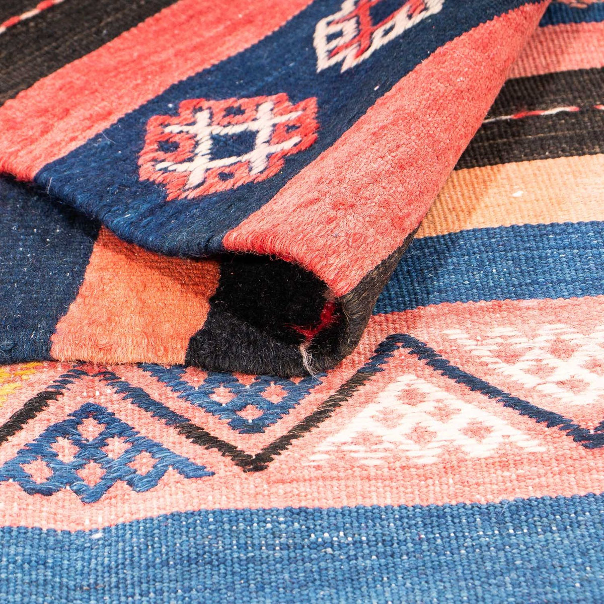 Kelim Rug - Old square  - 180 x 150 cm - multicolored