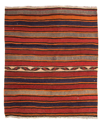 Kelim Rug - Old square  - 185 x 160 cm - multicolored